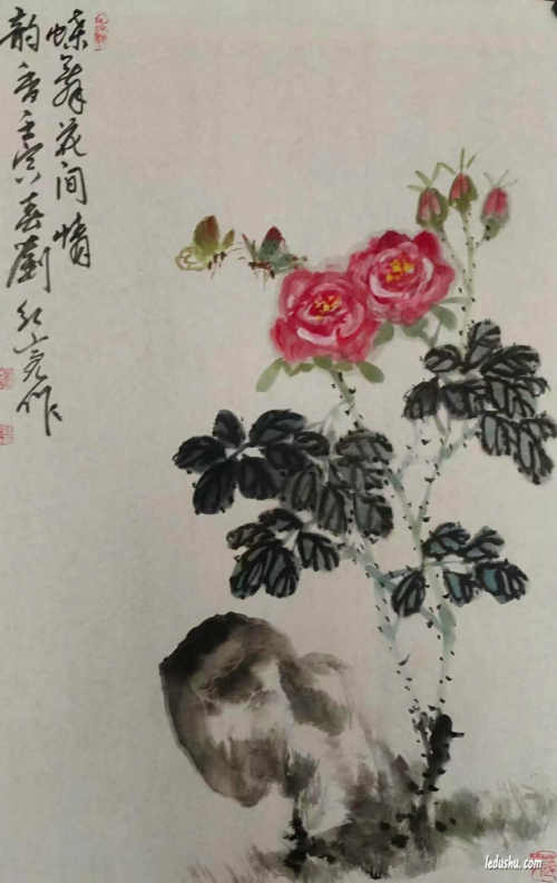 刘红亮|醉中题画芙蓉花