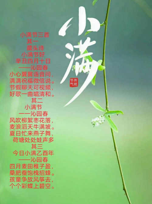 汪国生|小满节三首